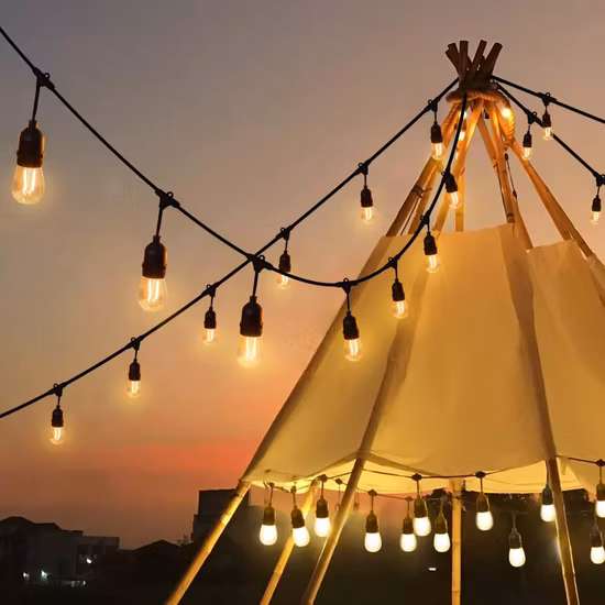 Vente directe d'usine, décoration de nouvel an et de noël, guirlande lumineuse LED créative colorée